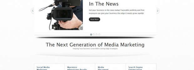 website design for Mediapronow in Troy, Michigan screenshot