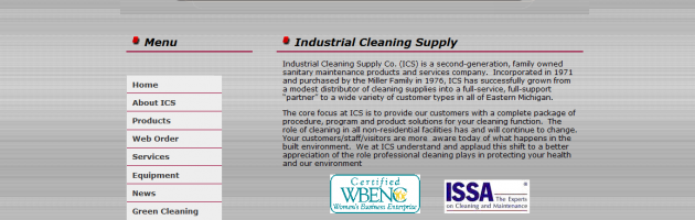 Industrial cleaning supply website in Waterford, MI portfolio screenshot