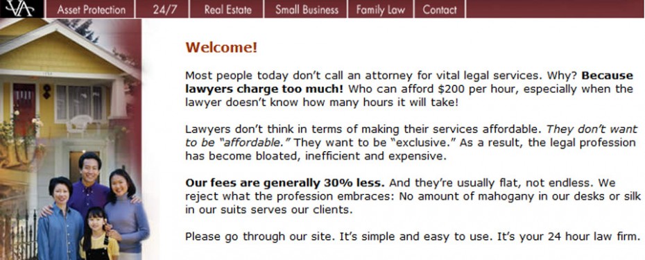 portfolio screenshot for vanguard attorneys law firm in southfield michigan